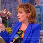 Joy’s blue blazer and floral top on The View