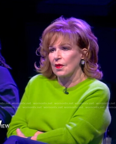 Joy’s lime green ribbed sweater on The View