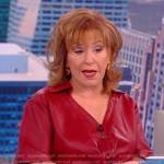 Joy’s leather leather collared shirt on The View