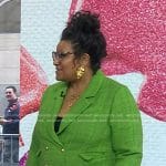 Julee Wilson’s green plaid blazer on Today