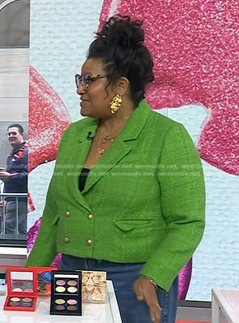 Julee Wilson's green plaid blazer on Today