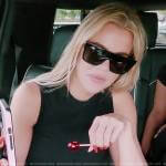 Khloe’s square sunglasses on The Kardashians