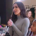 Kim’s gray turtleneck top on The Kardashians