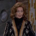 Maggie’s black embroidered jacket on Days of our Lives