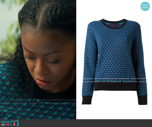 Marc by Marc Jacobs Luna Jacquard Sweater worn by Zora Wheeler (Danielle Deadwyler) on From Scratch