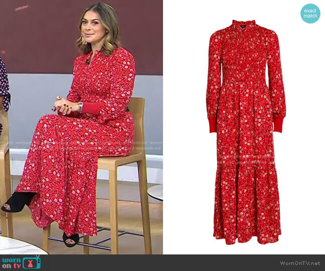 ME + EM Floral Maxi Dress worn by Katie Nicholl on Today