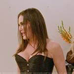 Meredith’s black corset on The Real Housewives of Salt Lake City