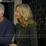 Lara's metallic button sleeve dress on Good Morning America