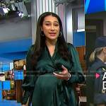 Morgan’s green wrap dress on NBC News Daily