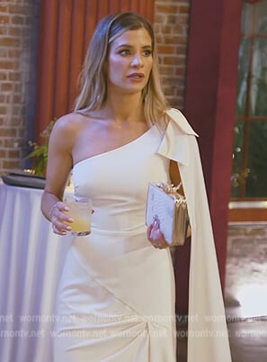 Naomie’s white one shoulder dress on Southern Charm
