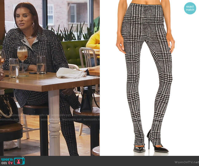 Norma Kamali Legging With Footie worn by Robyn Dixon on The Real Housewives of Potomac
