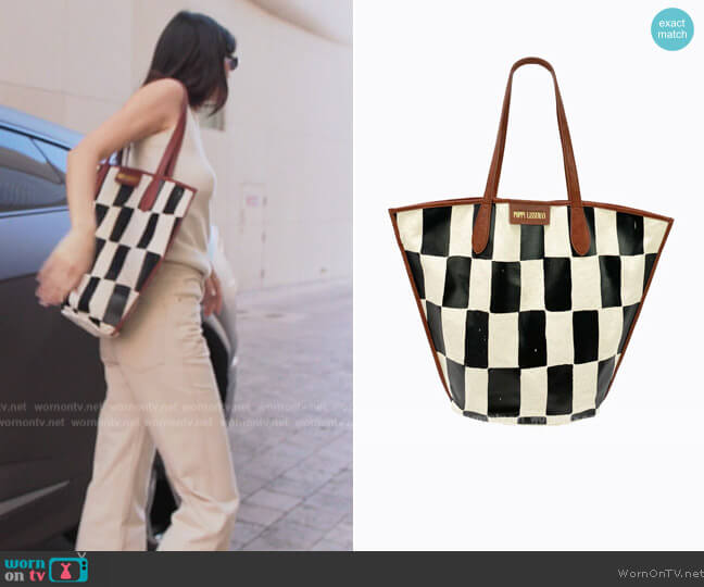 Poppy Lissiman Lio Tote worn by Kendall Jenner (Kendall Jenner) on The Kardashians