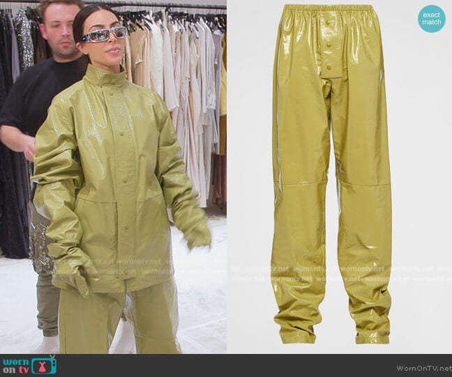 Prada Leather pants worn by Kim Kardashian (Kim Kardashian) on The Kardashians