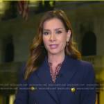 Rebecca’s navy double breasted blazer on Good Morning America