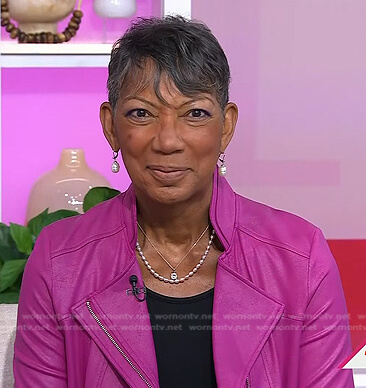 Ricki Fairley’s pink leather jacket on Today