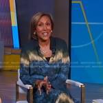 Robin’s tie dye shirtdress on Good Morning America