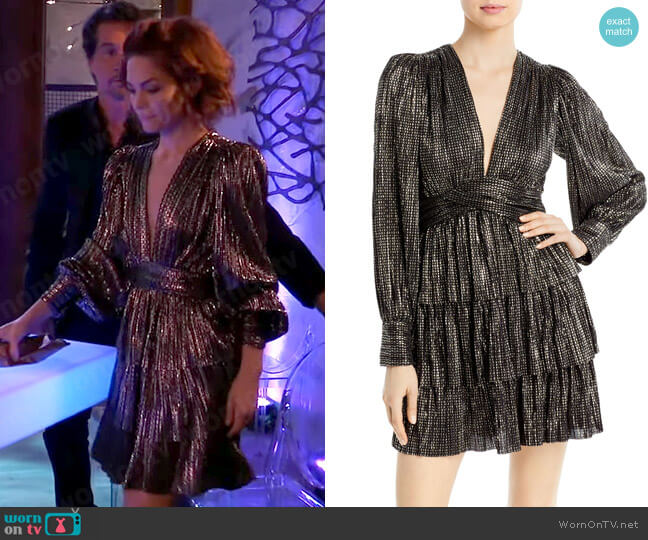 Sabina Musayev Mona Dress worn by Elizabeth Webber (Rebecca Herbst) on General Hospital