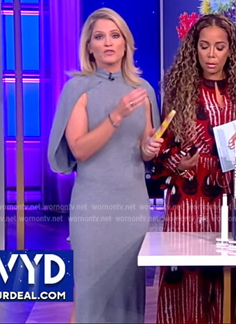 Sara’s cape sweater dress on The View