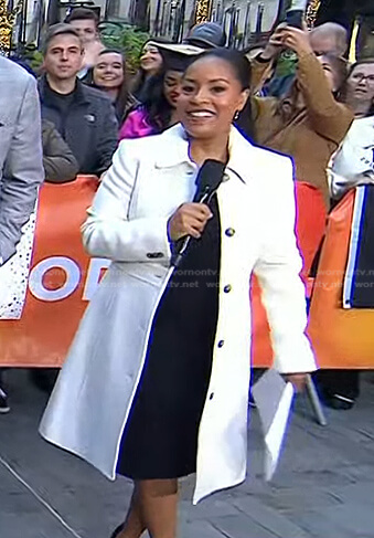 Sheinelle’s white coat on Today
