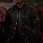 Spencer’s satin print bomber jacket on All American