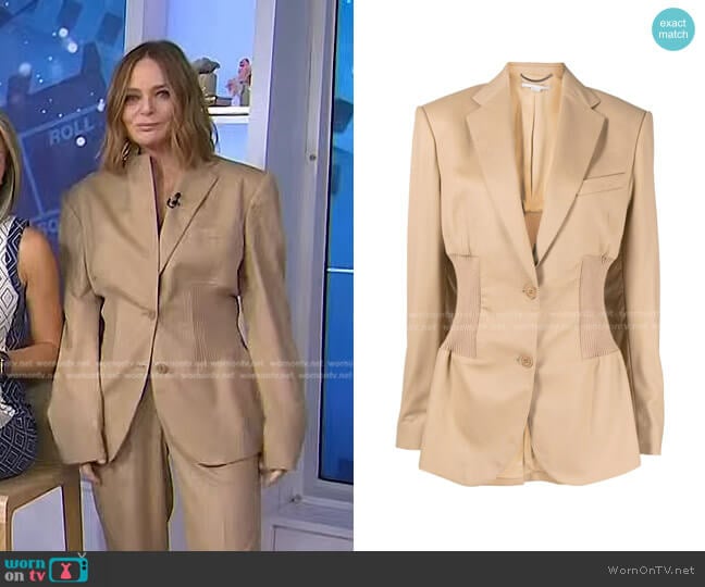 Stella McCartney Banded Single-Breasted Blazer worn by Stella McCartney on Today