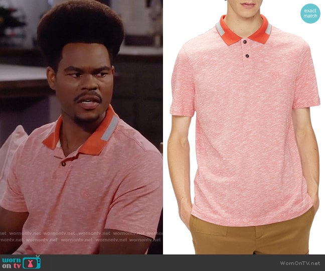 Ted Baker Dalmor Polo Shirt worn by Carter (Julian Gant) on Call Me Kat