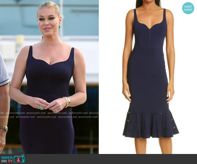 Ted Baker Emesta Dress worn by Rebecca Romijn on The Real Love Boat