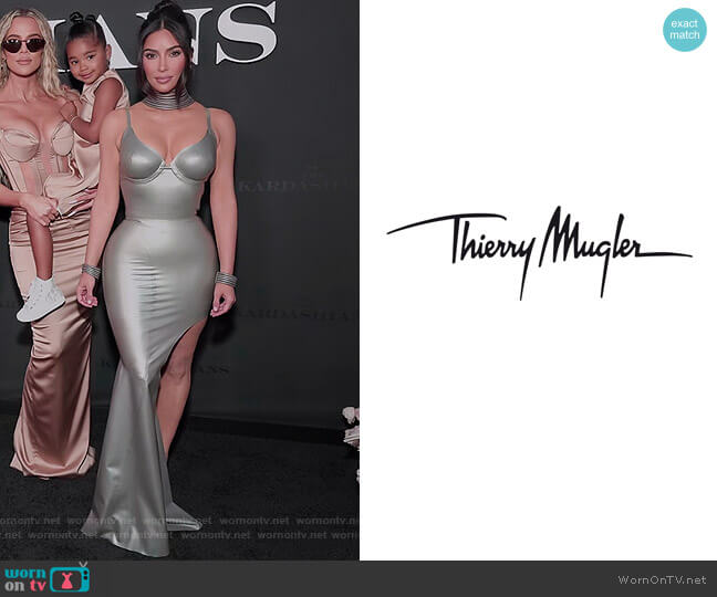 Thierry Mugler Custom Dress worn by Kim Kardashian (Kim Kardashian) on The Kardashians
