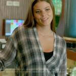 Tracy’s plaid button down top on Chicago Fire