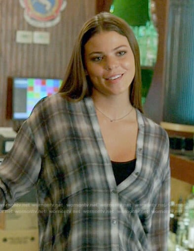 Tracy's plaid button down top on Chicago Fire