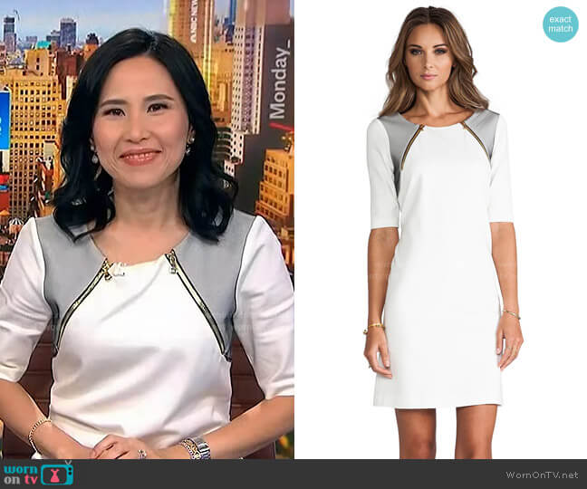 Trina Turk Milena Dress worn by Vicky Nguyen on NBC News Daily