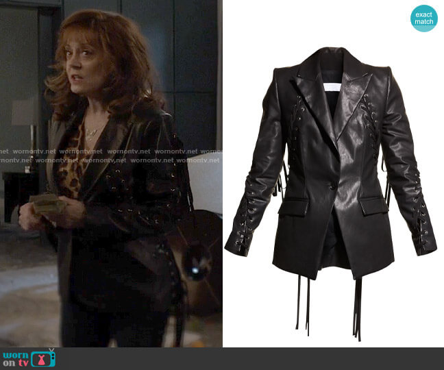 Unttld El Topo Waxed Lace-Up Jacket worn by Dottie Cantrell Roman (Susan Sarandon) on Monarch