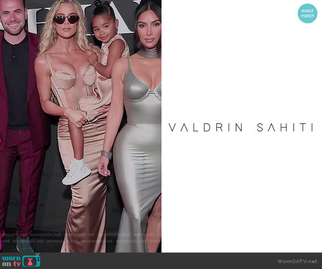 Valdrin Sahiti Custom Dress worn by Khloe Kardashian (Khloe Kardashian) on The Kardashians