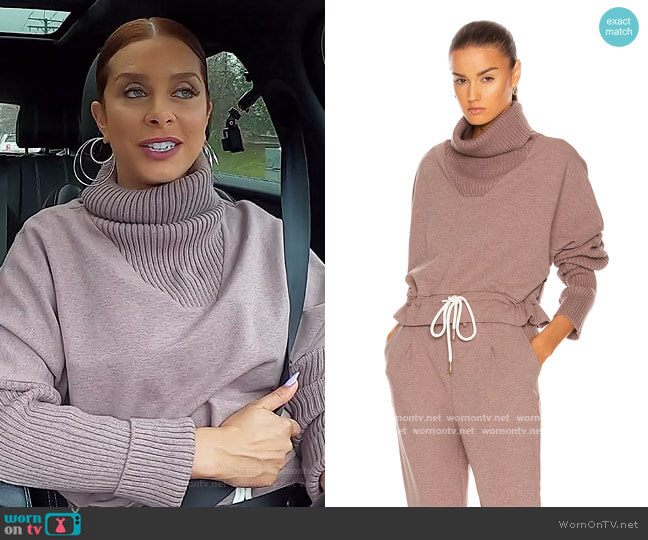 Varley Britannia Sweatshirt worn by Robyn Dixon on The Real Housewives of Potomac