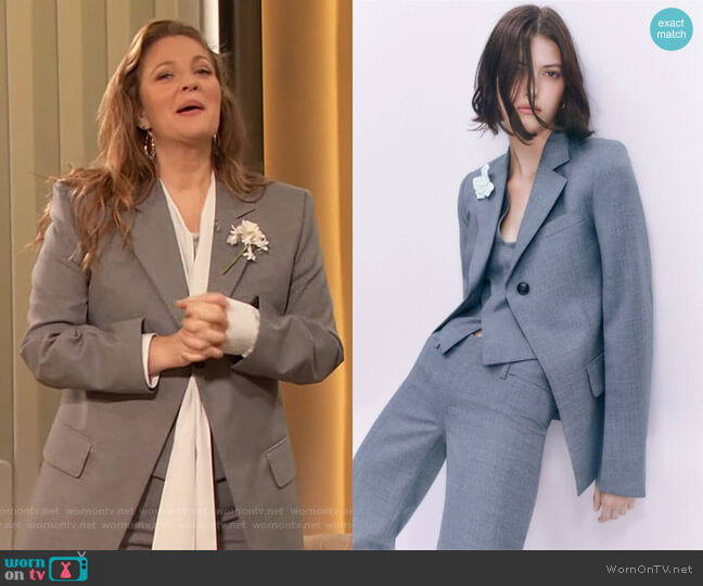 Victoria Beckham  2023 Resort Collection worn by Drew Barrymore on The Drew Barrymore Show