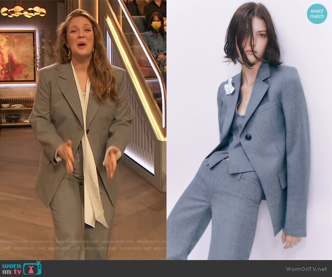 Victoria Beckham 2023 Resort Collection worn by Drew Barrymore on The Drew Barrymore Show