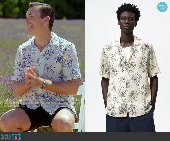 Zara Floral Print Shirt worn by Jerry O'Connell on The Real Love Boat