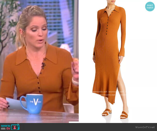 A.L.C. Lance Knit Dress worn by Sara Haines on The View