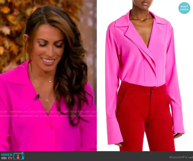 A.L.C. Kinsley Silk Button-Down Top worn by Alyssa Farah Griffin on The View