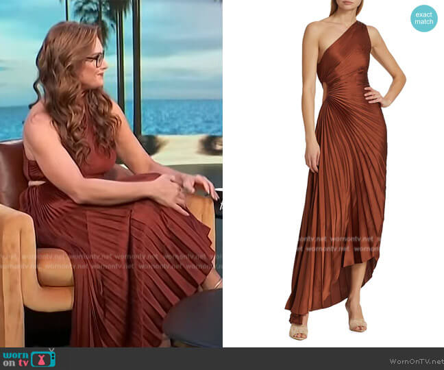 A.L.C. Delfina Dress worn by Brooke Shields on Access Hollywood