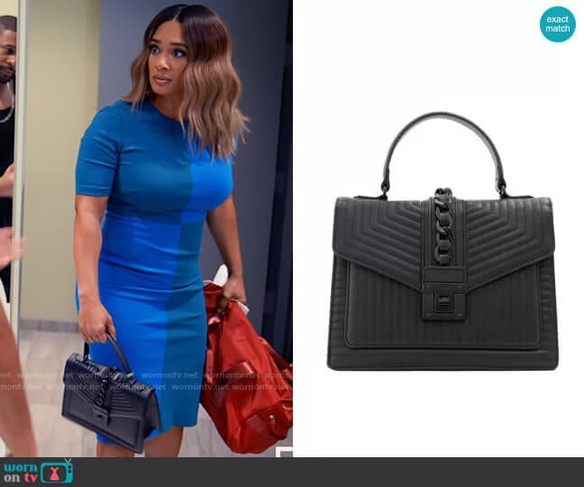 Aldo Jerilini Satchel worn by Fatima (Crystal Hayslett) on Tyler Perrys Sistas