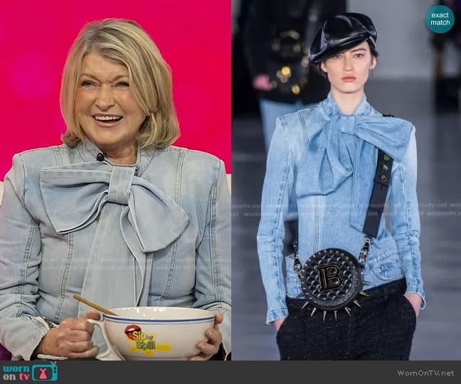 Balmain Fall 2019 Collection worn by Martha Stewart on Today