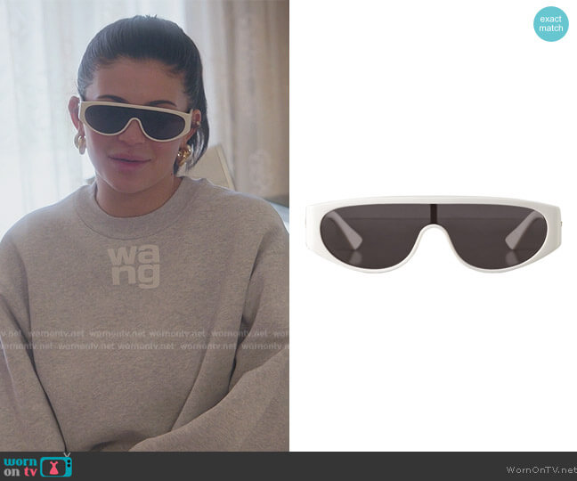 Bottega Veneta  Acetate Mask Sunglasses worn by Kylie Jenner (Kylie Jenner) on The Kardashians