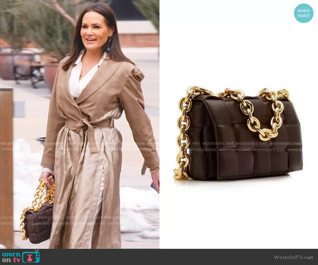 Bottega Veneta The Chain Padded Cassette Leather Bag worn by Meredith Marks on The Real Housewives of Salt Lake City