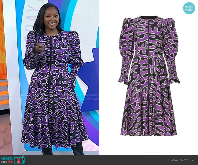 Busayo Collective Zip Front Midi Dress worn by Makho Ndlovu on Today