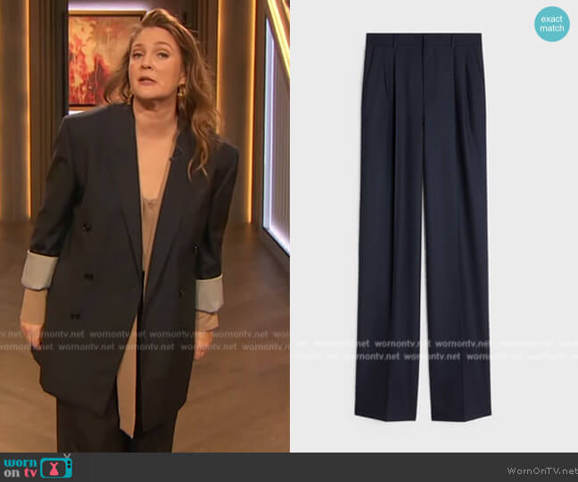 Celine Kitty Pants worn by Drew Barrymore on The Drew Barrymore Show
