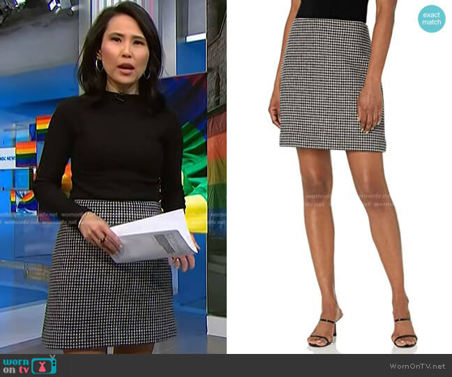 Club Monaco Centie Skirt worn by Vicky Nguyen on NBC News Daily