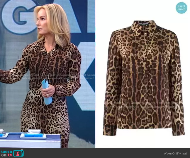 WornOnTV: Jennifer’s leopard blouse and skirt on Good Morning America ...