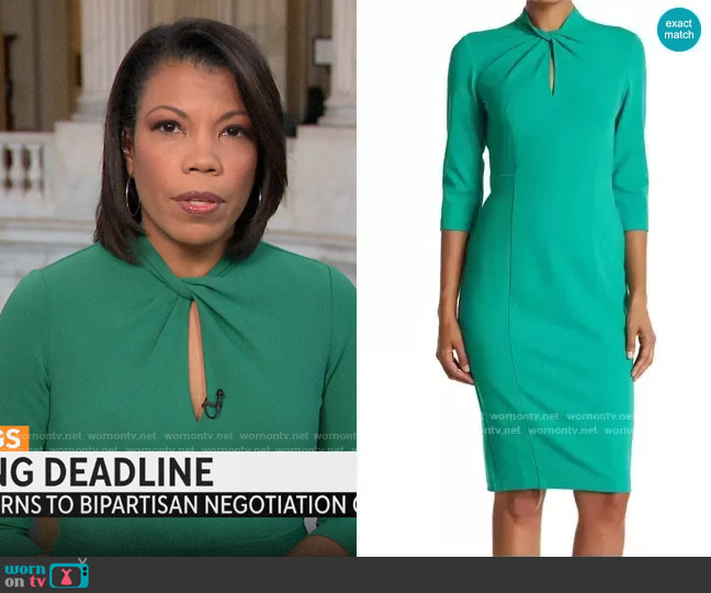 WornOnTV: Nikole Killion’s green twist neck dress on CBS Mornings ...