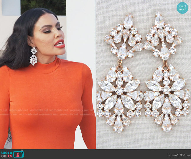 Treasures by Agnes Sadie Earrings worn by Mia Thornton on The Real Housewives of Potomac